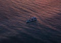 BALI - INDONESIA JANUARY 2018 - Fisherman on small boat