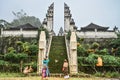 Tourists near the entrance to the Pura Lempuyang temple