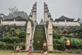 Tourists near the entrance to the Pura Lempuyang temple