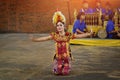 BALI, INDONESIA - 6 JUNE 2018: Pendet Traditional Balinese Dance Royalty Free Stock Photo