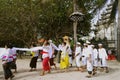 Nyepi, Melasti Ceremony at Bali. Balinese New year