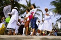 Balinese New year, Nyepi. Melasti Ceremony at Bali.