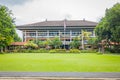 BALI, INDONESIA - MARCH 08, 2017: Beautiful governor building with garden in Denpasar CIty in Bali, Indonesia