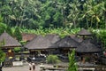 Interior design and decoration gardening of Goa Gajah temple or Elephant Cave for travelers people travel visit respect at Ubud