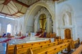 BALI, INDONESIA - MARCH 08, 2017: View from inside of the Katedral Roh Kudus, Catholic Church, located in Denpasar in