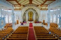 BALI, INDONESIA - MARCH 08, 2017: View from inside of the Katedral Roh Kudus, Catholic Church, located in Denpasar in