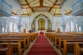 BALI, INDONESIA - MARCH 08, 2017: View from inside of the Katedral Roh Kudus, Catholic Church, located in Denpasar in