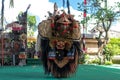 BALI, INDONESIA - MAY 5, 2017: Barong dance on Bali, Indonesia. Barong is a religious dance in Bali based on the great Royalty Free Stock Photo