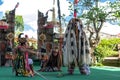 BALI, INDONESIA - MAY 5, 2017: Barong dance on Bali, Indonesia. Barong is a religious dance in Bali based on the great Royalty Free Stock Photo