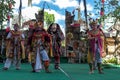 BALI, INDONESIA - MAY 5, 2017: Barong dance on Bali, Indonesia. Barong is a religious dance in Bali based on the great Royalty Free Stock Photo