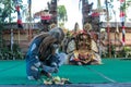 BALI, INDONESIA - MAY 5, 2017: Barong dance on Bali, Indonesia. Barong is a religious dance in Bali based on the great Royalty Free Stock Photo