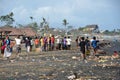 Funeral procession on Sanur beach on Bali