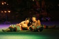 Bali, Indonesia, November 5th 2019 : Traditional Balinese Kecak Dance at Garuda Wisnu Kencana (GWK) Cultural Park.