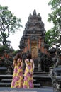 View of the beautiful Pura Taman Saraswati temple