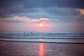 Bali Kuta Beach sunset Royalty Free Stock Photo