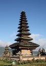 Bali Lake Temple, Ulun Danu Bratan, Meru Pagoda tower in Bali