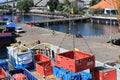 Bali, May 2022. cargo operation at port