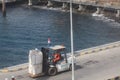 Bali, Oct 2022. stevedore rigger foreman and the ship's crew are assisting the process of loading an unlaoding at port Royalty Free Stock Photo