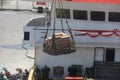 Bali, Oct 2022. stevedore rigger foreman and the ship\'s crew are assisting the process of loading an unlaoding at port