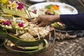 Bali offering Royalty Free Stock Photo