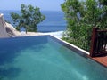 Bali. Pool ocean view Royalty Free Stock Photo