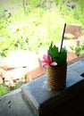 Bali resort hotel welcome drink