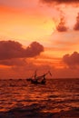 Bali sunset Royalty Free Stock Photo