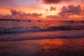 Bali sunset Royalty Free Stock Photo