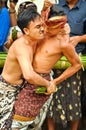 Bali Traditional Pandanus War Royalty Free Stock Photo