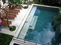 Bali. Tropical patio on villa Royalty Free Stock Photo