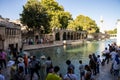 The lake and the fish in it, located in the city center of ?anl?urfa, where it is believed that the Prophet Abraham