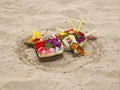 Balinese banten offerings Royalty Free Stock Photo