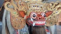 Balinese Barong dance mask represent mythical creature Royalty Free Stock Photo