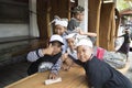 Balinese children thumbs up