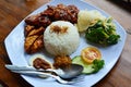 Balinese cuisine - my favourit balinese food vegetarian Nasi Campur.