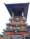 Balinese drum pavilion where a slit log drum is placed its essentially a drum tower or a watch tower Royalty Free Stock Photo