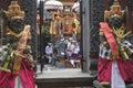 Balinese family celebrating Galungan Kuningan holidays in Bali Indonesia Royalty Free Stock Photo