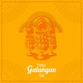 Balinese galungan greetings card
