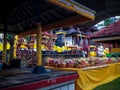 Balinese Offerings Altar And Shrines In A Ceremonial Procession In The Family Hindu Temple At Ringdikit Village Royalty Free Stock Photo