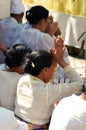 Balinese people praying