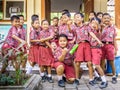 Balinese pripary school pupils