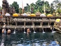 Balinese Purify Themselves By Bathing At Pura Tirta Empul A Hindu Temple Complex