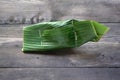Balinese ready-to-eat street food, packaged in small portions of banana leaves