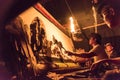 Balinese shadow puppet show