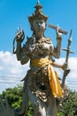 Balinese statue with Hinduism figures in Bali, Indonesia Royalty Free Stock Photo