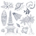Balinese Symbols Set