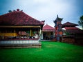 Balinese Temple Yard And Buildings Of Big Family Hindu Temple At Ringdikit Village