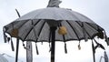 The Balinese umbrella usually used in temples or used for decoration