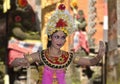 Balinese waman performs Barong and Kris Dance