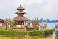 Balinese water palace on Bratan lake